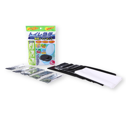 10年保存トイレ急便5回分 日本製 便座装着タイプ