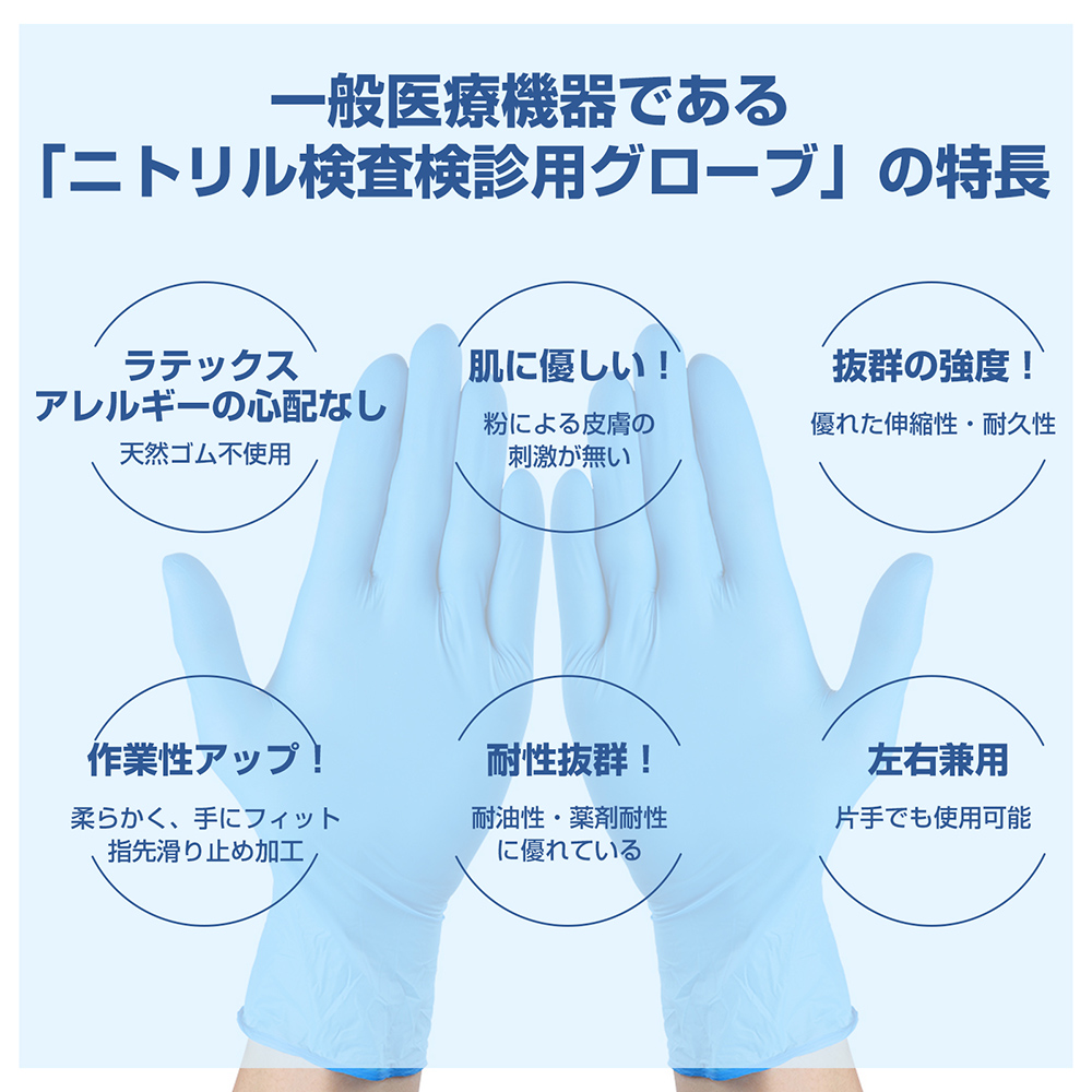 グローブの特徴 [検査検診用/食品衛生法適合品]