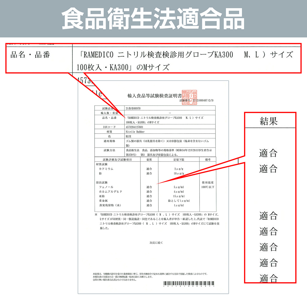 食品衛生法適合品 [検査検診用/食品衛生法適合品]