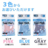 【在庫あり/即納/送料無料】接触冷感 クールマスク 3枚入 洗える 小さめ 子ども用 女性用
