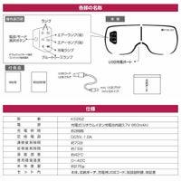 RABLISS 音楽機能付 アイリラクゼーション　部位名称・仕様など