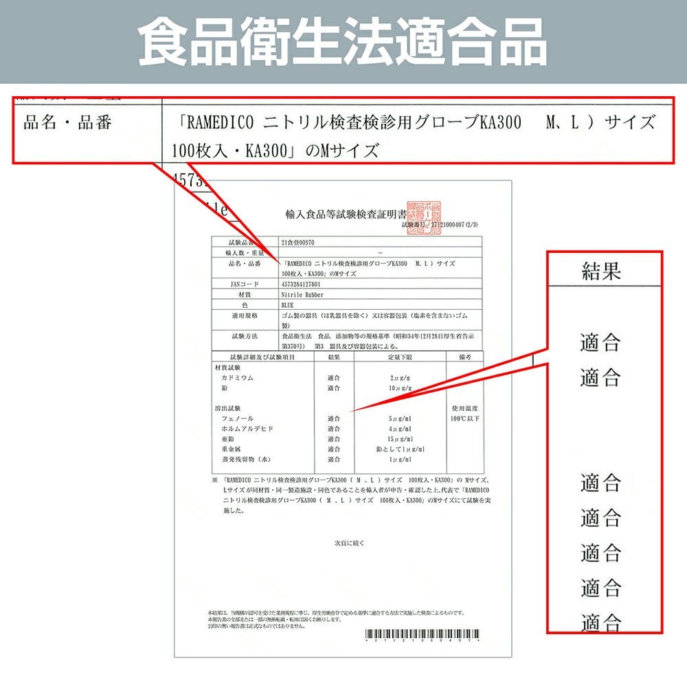 食品衛生法適合品 [検査検診用/食品衛生法適合品]