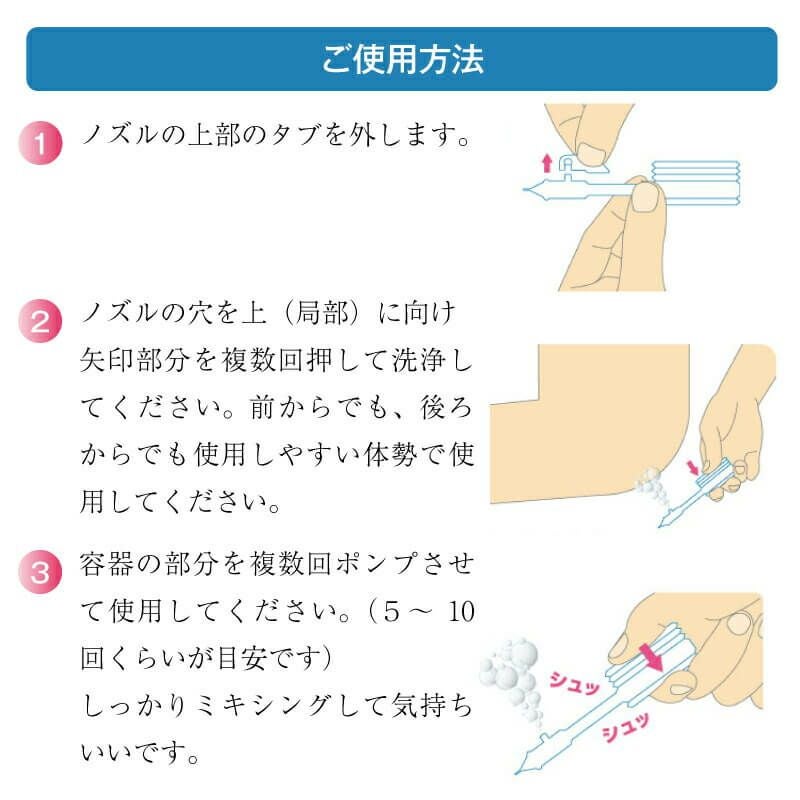 お尻シャワシャワ ご使用方法